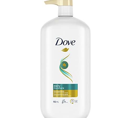 Dove Daily Moisture Shampoo hydrates and nourishes dry hair for up to 5x smoother hair 950 ml