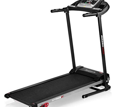 Folding Treadmill Exercise Running Machine - Electric Motorized Running Exercise Equipment w/ 12 Pre-Set Program, Manual Incline, Bluetooth Music/App Support - Home Gym/Office - SereneLife SLFTRD26BT