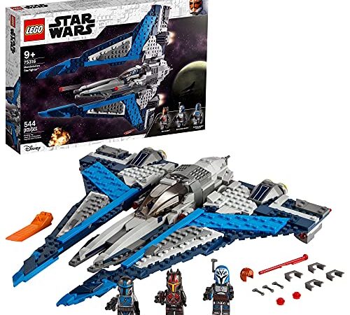 LEGO Star Wars Mandalorian Starfighter 75316 Awesome Toy Building Kit for Kids Featuring 3 LEGO Minifigures; New 2021 (544 Pieces)