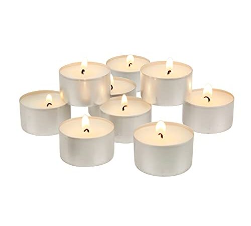 Tea Light Candles 6-7 Hour - Use for Floating Candle Centerpiece - 100 Pack