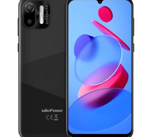 Ulefone Note 6 Unlocked Cell Phone, Android 11 Unlocked Smartphone 3G, 6.1” HD+, 3300mAh Battery, 5MP Dual Camera, Dual SIM Dual Standby, Unlocked Phones Canada for Children Senior General Use(Black)