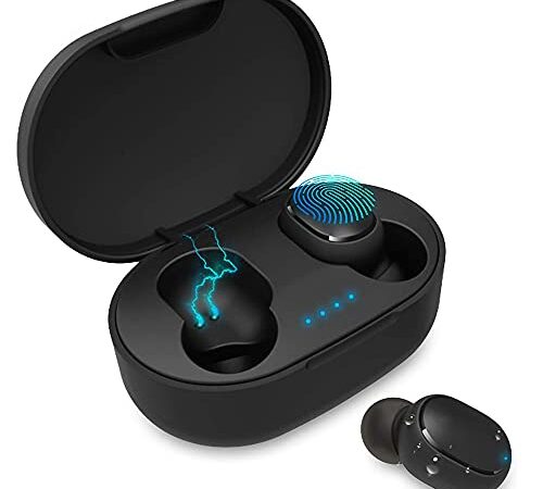 Wireless Earbuds Bluetooth 5.0, True Wireless Earbuds Environmental Noise Cancellation with 24 Hour Wireless Charging Case, IPX7 Waterproof Built-in Mic Headset for Phone/Android/iOS