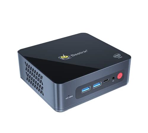 Beelink U59 Mini PC with 11th Gen Processor N5095 (Up to 2.9 GHz) Windows 11 Pro, 8G DDR4/256G SSD Mini Desktop Computer, Support 2.4G/5G Dual WiFi, BT4.0, Dual HDMI, Win10, Business Mini Computer