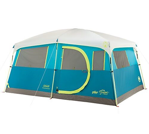 Coleman Tenaya Lake 8 Person Fast Pitch Instant Cabin Camping Tent w/Weathertec