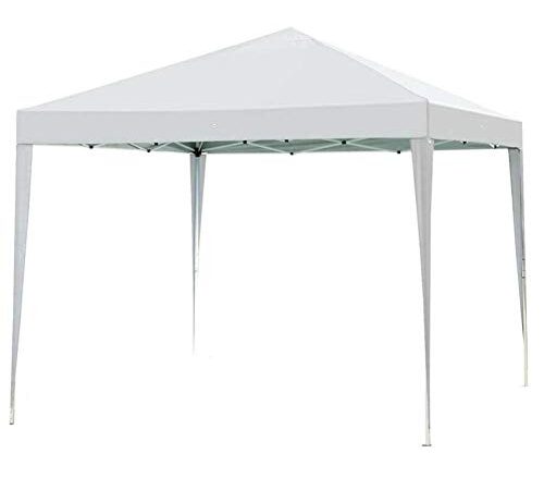 Impact Canopies 10' X 10' Canopy Tent Gazebo with Dressed Legs, White