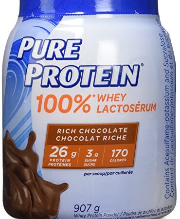 Pure Protein Powder, Whey, Great for Shakes, Rich Chocolate, 907g