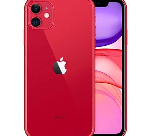 Apple iPhone 11, 64GB, Unlocked - Red (Renewed)