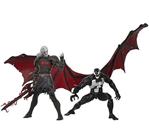 Hasbro Marvel Legends Series Spider-Man 60th Anniversary Marvel’s Knull and Venom 2-Pack King in Black 6-inch Action Figures, 5 Accessories, Multicolor (F3466)