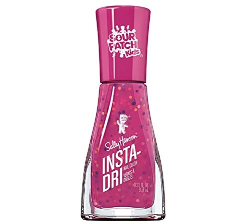 Sally Hansen - Insta-Dri Nail Polish - Sour Patch Kids Collection, 3-in-1 formula with built-in base and top coat for shiny, extended wear in a single step. Dries in 60 seconds - Main Squeeze 763