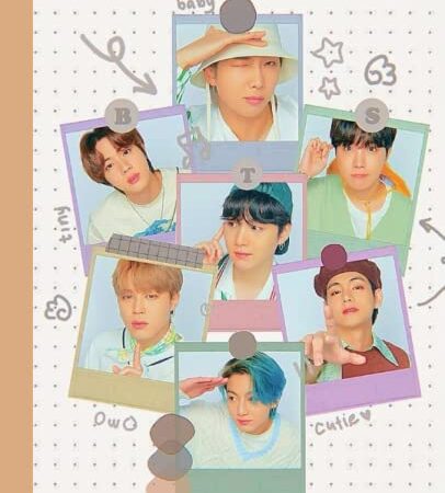 BTS: BTS Composition Book | Kpop BTS Notebook | BTS Notebook | BTS Jin, Suga, J-Hope, RM, Jimin, V and Jungkook | College Ruled 100 Pages 7.5 x 9.25 inches | BTS Notebook Gift for Girl, Kid and Army