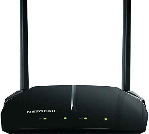 NETGEAR WiFi Router Dual Band Wireless Speed (up to 1200 Mbps) | Up to 1200 sq ft Coverage & 20 Devices | 4 x 10/100 Fast Ethernet and 1 x 2.0 USB ports (R6120-100CNS)