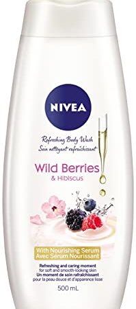 NIVEA Wild Berries & Hibiscus Body Wash, 500mL