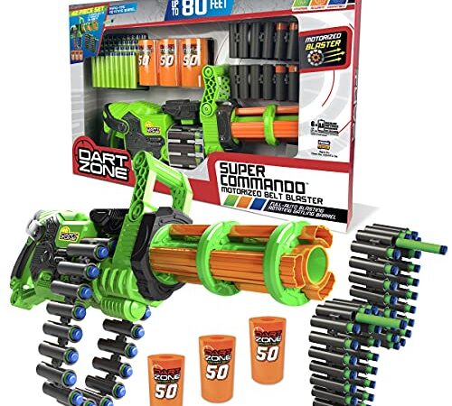 Prime Time Toys Dart Zone Super Commando Gatling Blaster 18-Round Ammo Belts