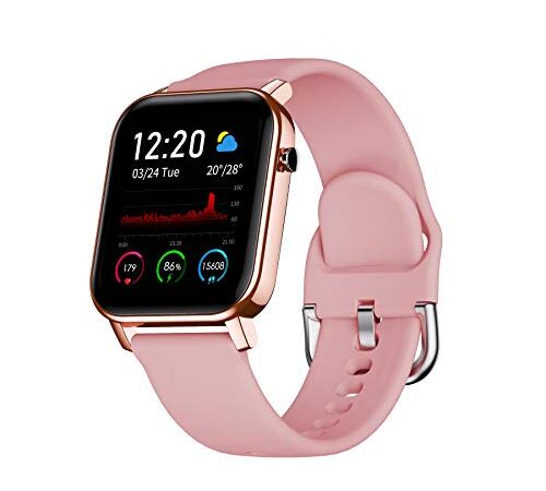 Smart Watch, Smartwatch for Men Women, 1.4" DIY Full Touch Screen, Fitness Tracker with Calorie Step Counter Blood Oxygen Monitoring, Heart Rate, Sleep Monitor, Stopwatch, IP68 Waterproof iOS Android