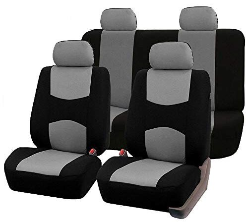 Upgraded 9PCS Universal Fit Car Seat Covers,Cloth Seat Covers with Composite Sponge Inside,Fit for Vehicles, Sedan/SUV/Pickup Truck