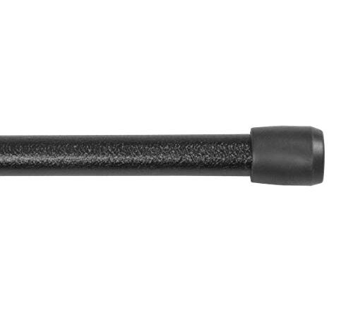 Kenney KN631/5 Spring Tension Curtain Rod, 28 to 48", Black