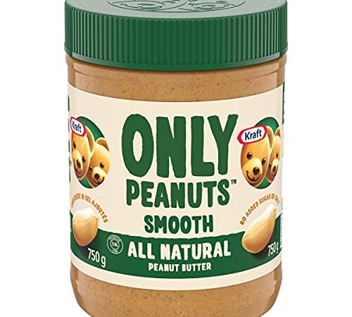 Kraft Only Peanuts All Natural Smooth Peanut Butter, 750g