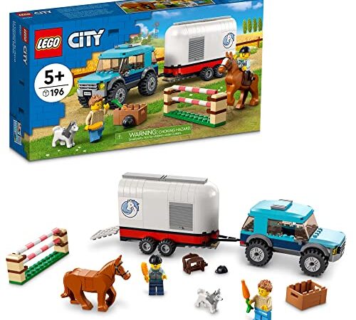 LEGO City Horse Transporter 60327 Building Kit; Toy for Kids Aged 5+ (196 Pieces)