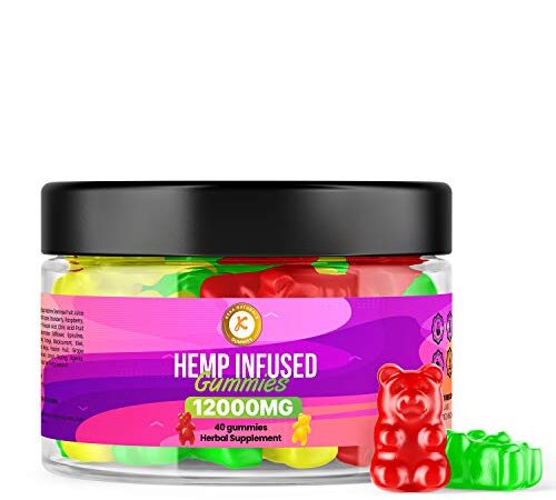 Premium Hemp Gummies | 12000mg | 40 Gummies | Max Strength | Hemp Extract Made in UK |