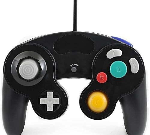 QUMOX Black Wired Classic Controller Joypad Gamepad for Nd Game-Cube gc & wii