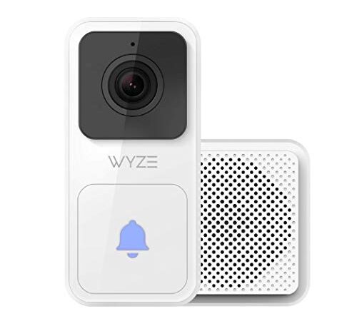 Wyze Video Doorbell with Chime (Horizontal Wedge Included), 1080p HD Video, 3:4 Aspect Ratio: 3:4 Head-to-Toe View, 2-Way Audio, Night Vision, Hardwired