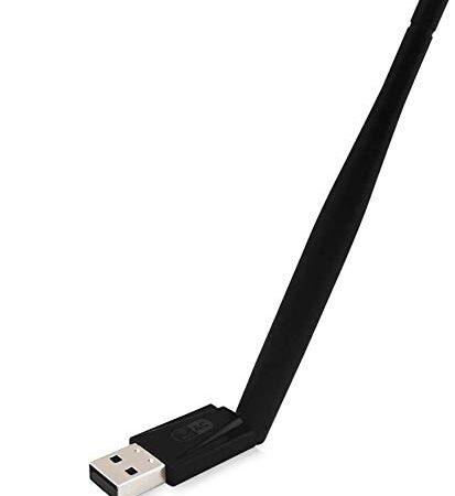 600Mbps AC Dual-Band Wireless USB Adapter Wi-Fi Dongle Adapter with 2dBi Antenna Support Windows XP,Win Vista,Win 7,Win 8.1 (Black)