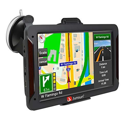 GPS Navigation for Car 7 Inch Vehicle GPS Navigation Car System 8G Memory Portable Truck Navigator Touch Screen North America Lifetime Maps Update for Free