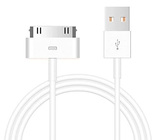 30-Pin to USB Cable, iPhone 4s Cable 3.3 Ft USB Fast Charging & Sync Data Cable Nylon Braided Cord Compatible iPhone 4/4s/3G/3GS, iPad 1 2 3,iPod Touch 4 3 2 1, iPod Classic 3 2 1