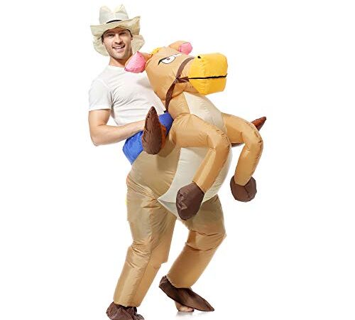 EONPOW Inflatable Costume Riding Horse Halloween