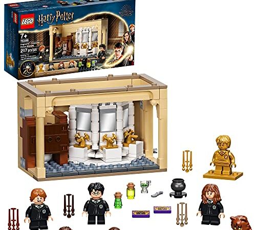 LEGO Harry Potter Hogwarts: Polyjuice Potion Mistake 76386 Bathroom Building Kit with Minifigure Transformations; New 2021 (217 Pieces)