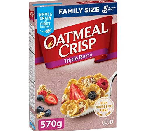 Oatmeal Crisp Triple Berry Cereal Family Size, 570 Grams