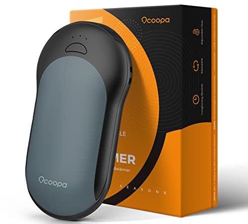 OCOOPA Hand Warmer Rechargeable 10000mAh, Portable Electric Hand Warmers USB Battery Operated,Up to 15 Hours, Tech Gift for Raynauds,Hunting Gear,Survival,Golf, Camping Accessories(H01)