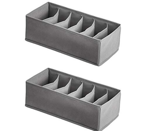 Amazon Basics Underwear Dresser Drawer Organizers, 2- Pack