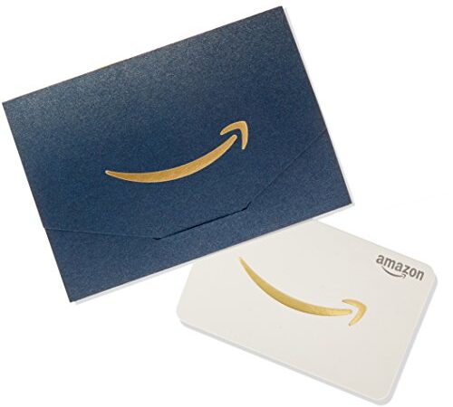 Amazon.ca Gift Card for any amount in a Navy and Gold Mini Envelope