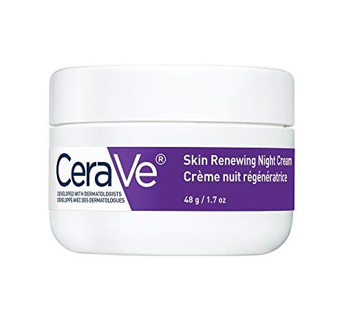 CeraVe NIGHT Cream for Face, Skin Renewing Moisturizer for Men & Women With Hyaluronic Acid, Niacinamide, Bio Peptides & Ceramides. Fragrance Free, non-comedogenic, sensitive skin, 50G
