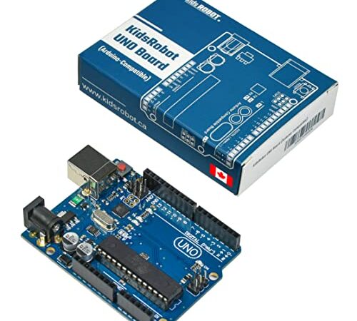 Compatible with Arduino UNO R3 Rev3 Official Board, KidsRobot UNO Rev3 with ATmega328P CHIP