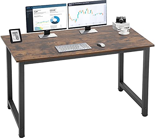 Computer Desk Gaming, 47.2 Inch Heavy Duty Home Office Desk Small Writing Sturdy Table Desk Workstation for Small Space (Vintage)