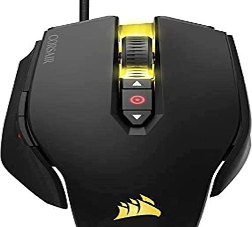 Corsair M65 PRO RGB Optical FPS Gaming Mouse (12000 DPI Optical Sensor, Adjustable Weights, 8 Programmable Buttons, 3-Zone RGB Multi-Colour Backlighting, Xbox One Compatible) - Black