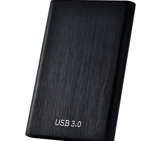 External Hard Drive 2TB,External Solid State Drive,Protable External Hard Drive,Slim External Hard Drive Compatible with PC, Laptop and Mac(2TB Black)