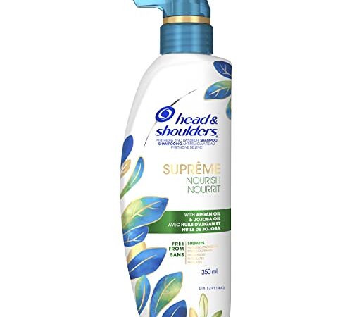 Head & Shoulders Supreme Nourish & Smooth Hair & Scalp Shampoo, 350 Milliliters