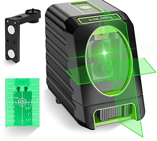 Huepar Laser Level Self-Leveling150ft/45m Outdoor Cross Line Laser, Selectable Laser Lines with Pulse Mode,Level with Vertical Beam Spread Covers of 150°,360°Magnetic Base and Battery Included-BOX-1G