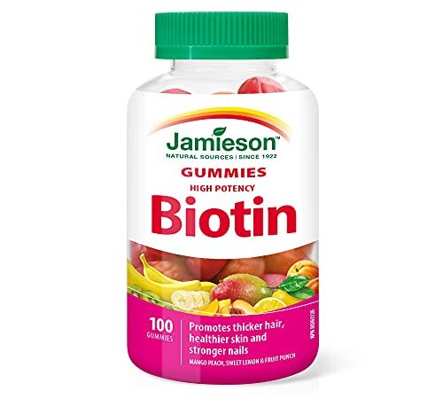 Jamieson Biotin Gummies - High Potency, Gluten-Free, Aspartame-Free