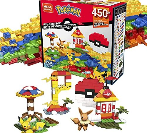 Mega Pokemon Building Box building set with 450 compatible bricks and pieces