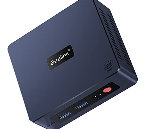 Mini PC, Beelink Mini S Intel 11th Gen 4-Cores N5095, Mini Desktop Computer 8GB DDR4 RAM 128GB SSD, Mini Computer Dual HDMI 4K UHD/Gigabit Ethernet/Dual WiFi/BT/VESA for Home/Office