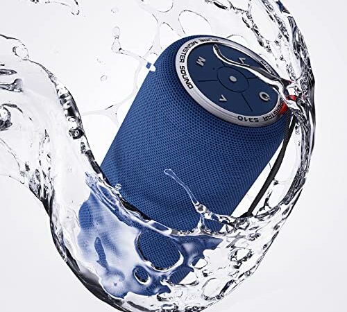 Monster S310 Upgraded Bluetooth Speaker, 30W Portable Bluetooth Speaker True Wireless Stereo Pairing Deliver Dynamic Sound, IPX6 Waterproof, Bluetooth 5.2 Built-in Mic, 24H Playtime, for Party, Blue