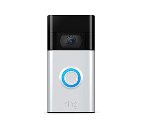 Ring Video Doorbell – 1080p HD video, improved motion detection, easy installation – Satin Nickel (2020 release)