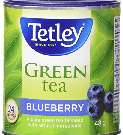 Tetley Tea Blueberry Green Tea, 24-Count