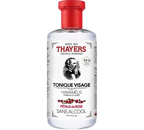 THAYERS Alcohol-Free Witch Hazel Rose Petal Face Toner Skin Care with Aloe Vera, Natural Gentle Facial Toner, for All Skin Types, 355mL