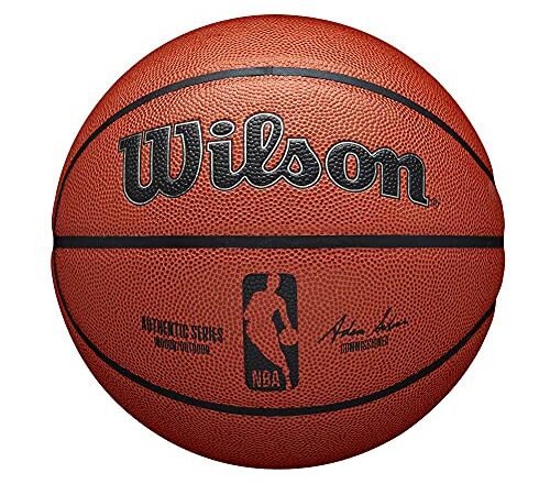 WILSON NBA Authentic Indoor Outdoor Basketball - Size 7 - 29.5", Brown