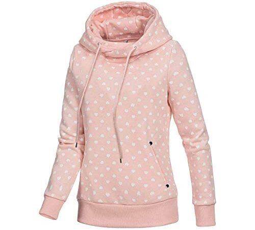 Women Sweatshirt Hoodies Women's Fashion Sweatshirts Deer Print Long-sleeved Womens Clothing Add on Items, Pink #4, Small